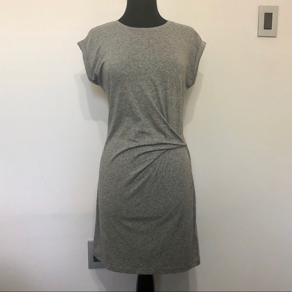 GAP gray t-shirt dress  with cuffed sleeves